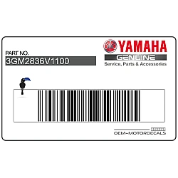 Side cowling decals set, left side