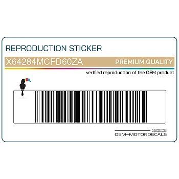 Zijpaneel sticker, linkerkant