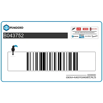 Front cowling decal, right side