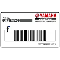 YAMAHA Heckverkleidung Aufkleber 3LE-2478M-C0