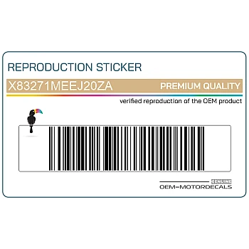 Adesivo carena anteriore superiore