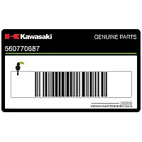 KAWASAKI Zijpaneel sticker, rechterkant 56077-0687