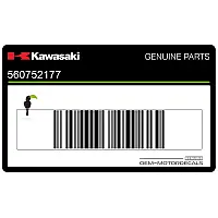KAWASAKI Side cowling decal, right side 56075-2177