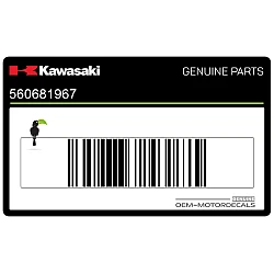 Side cowling decal, left side