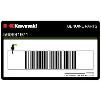 KAWASAKI Pegatina colin, lado derecho 56068-1971