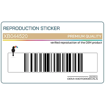 Bovenkuip sticker, linkerkant