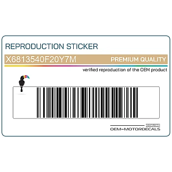 Tail cowl decal, right side