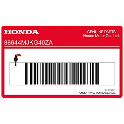 Side cowling decal, left side