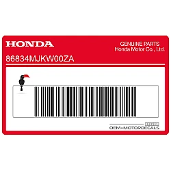 Frame cowling decal, left side