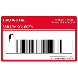 Naklejka na tylną owiewkę / zadupek, lewa strona