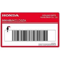 Side cowling decal, left side