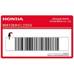 Tail cowl decal, left side