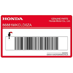 Front cowling decal, right side