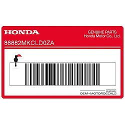 Front cowling decal, left side