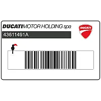DUCATI Voorspatbord sticker 43611491A