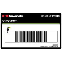 KAWASAKI Kontpaneel sticker, linkerkant 56050-1326