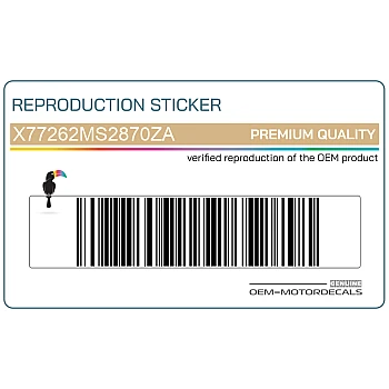 Heckverkleidung Aufkleber, Linke Seite