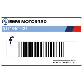 Side cowling decal, left side