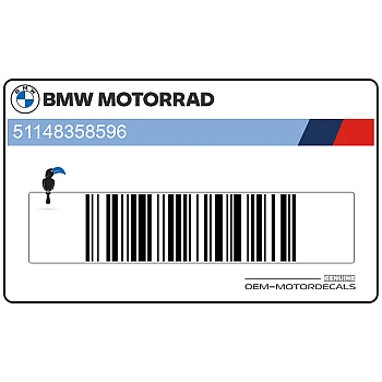 Side cowling decal, right side