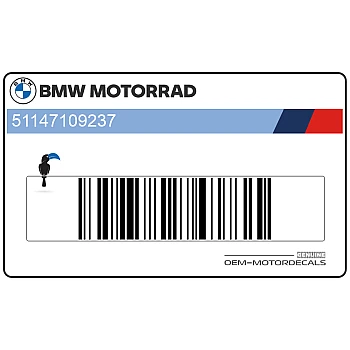 Front cowling decal, left side