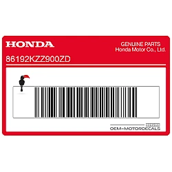 Adesivo pannello laterale, lato sinistro