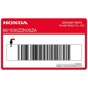 Side cowling decal, right side