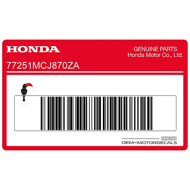 Honda CBR900RR Adesivo Codone Lato Destro OEM 77251MCJ870ZA