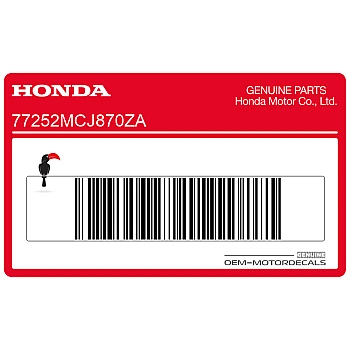 Aufkleber für Heckverkleidung, linke Seite