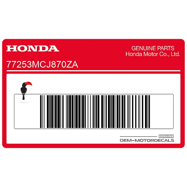 Adesivo Honda CBR900RR Codone CBR OEM 77253MCJ870ZA