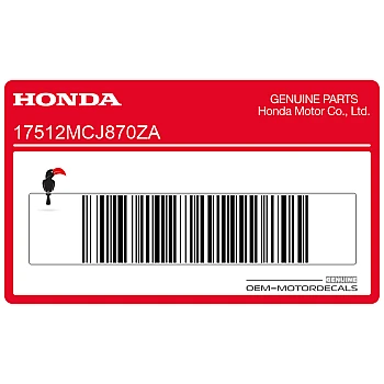 Honda Kraftstofftank Emblem, linke Seite