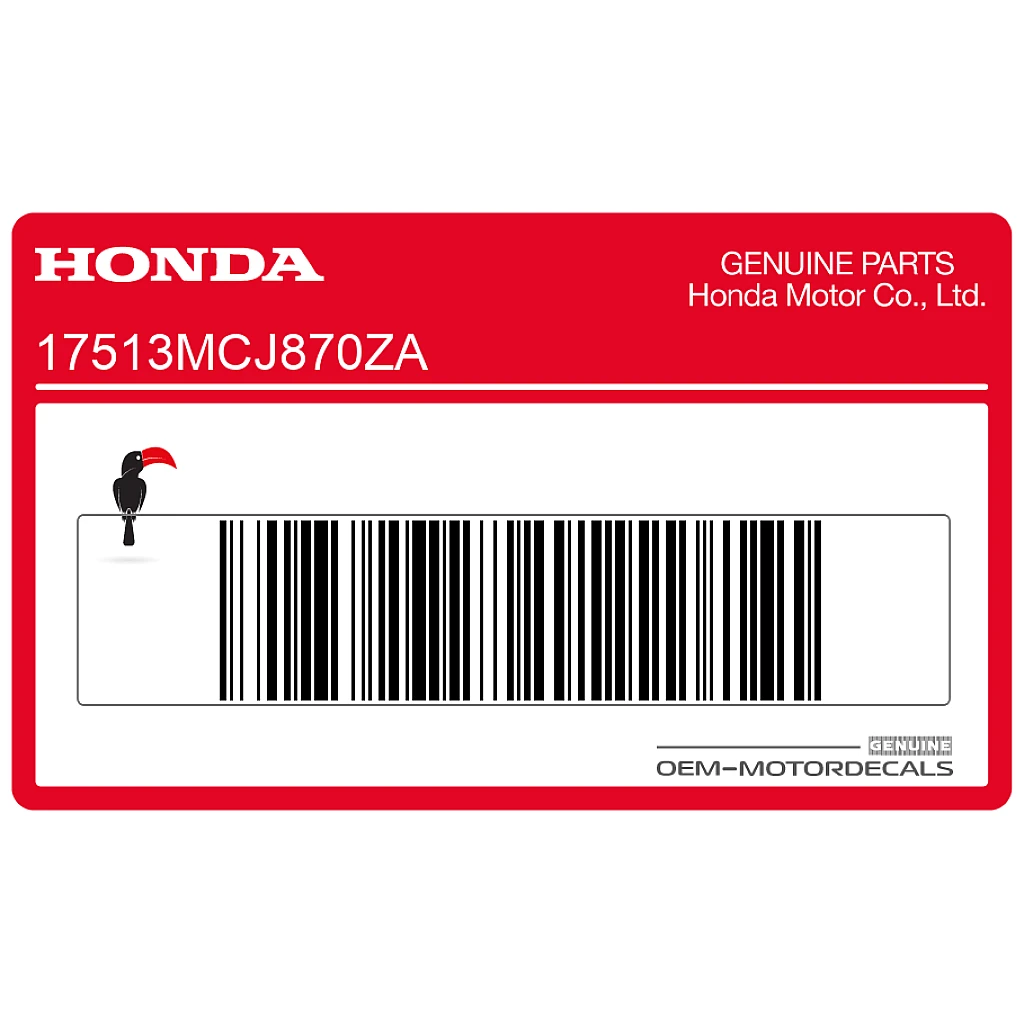 Honda CBR900RR Fuel Tank Stripe Right Side OEM 17513MCJ870ZA