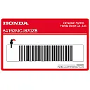 Upper cowl stripe, left side