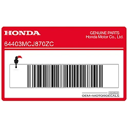 Belly pan decal, right side