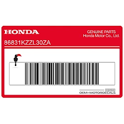 Naklejka na osłonę ramy, prawa strona