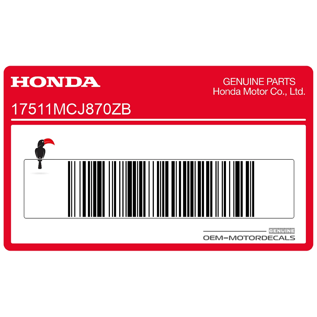 Honda CBR900RR Fuel Tank Mark Right Side OEM 17511MCJ870ZB