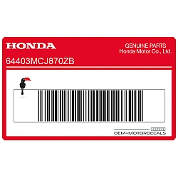 Belly pan decal, right side