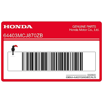 Belly pan decal, right side