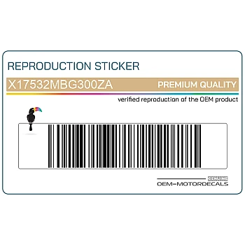 Autocollant de réservoir, côté gauche