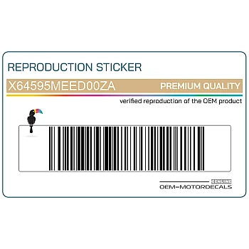 Tankverkleidung Aufkleber, Linke Seite