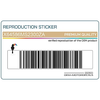 Autocollant de couverture de réservoir, côté droit