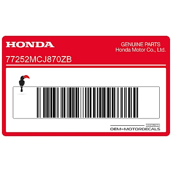 Kontpaneel sticker, linkerkant