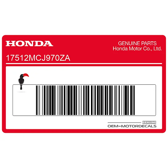 Honda CBR900RR Emblema Logo Serbatoio Lato Sinistro OEM 17512MCJ970ZA