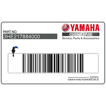 Autocollant de coque arrière, côté gauche