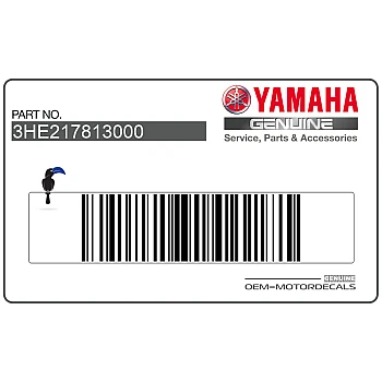 Autocollant emblème de carénage latéral