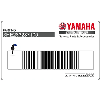 Side fairing emblem, right side