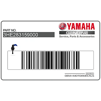 Pegatina de emblema del carenado lateral, lado derecho