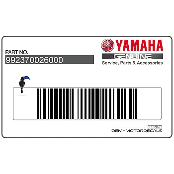 Lower fairing emblem sticker