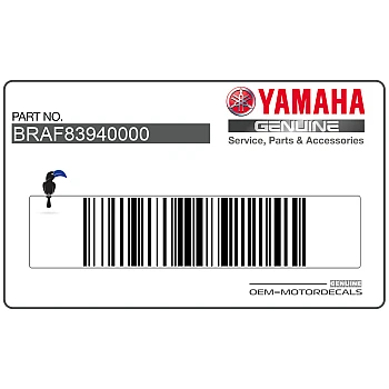 Zijkuip decal, rechterzijde