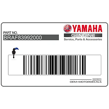 Naklejka górnej owiewki bocznej