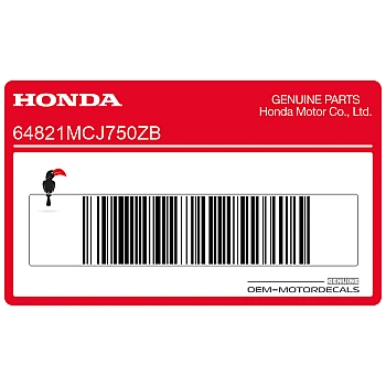 Naklejka na osłonę boczną, prawa strona